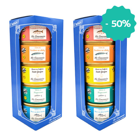 1 étui 5 tartinables 130g acheté le 2nd à - 50%