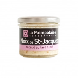 Noix de Saint-Jacques, tacaud et lard fumé