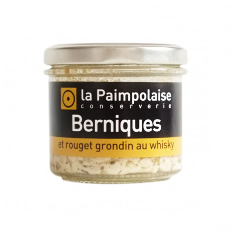 Berniques et rouget grondin au whisky