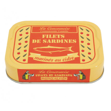 Filets de sardines marinés au cidre 115g